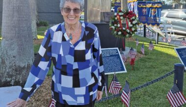 Ann Rascoe’s artwork on display at the memorial