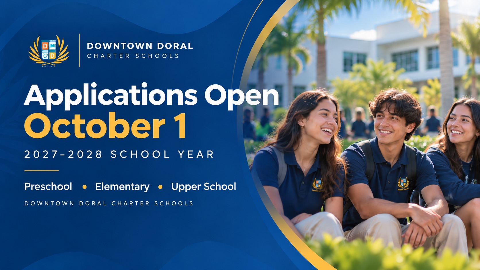 Downtown Doral Charter Schools Applications Open for the 2027–2028 School Year