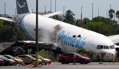 Federal report says pilots weren’t warned about wind before Amazon cargo plane crashed in Miami