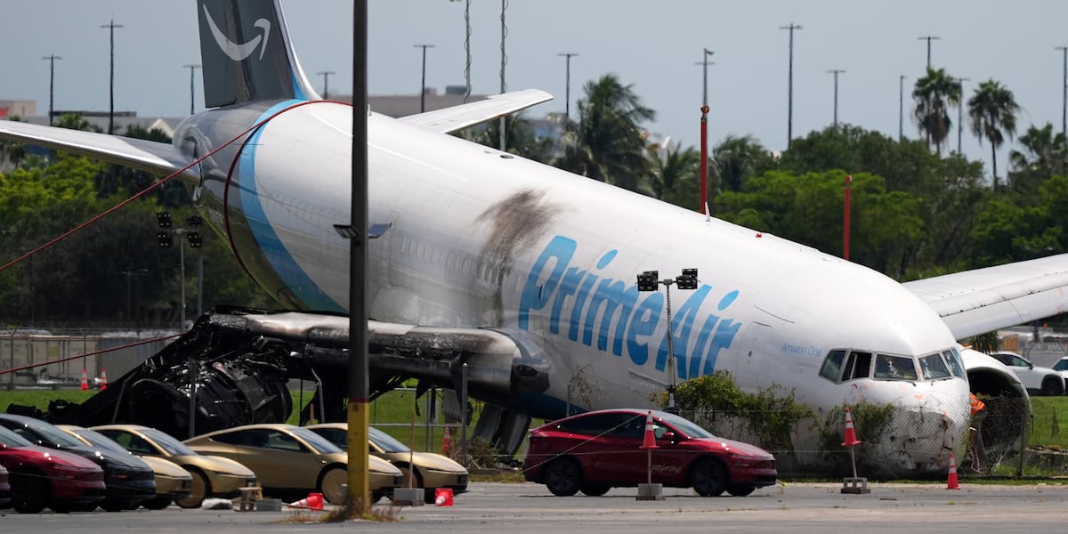 Federal report says pilots weren’t warned about wind before Amazon cargo plane crashed in Miami