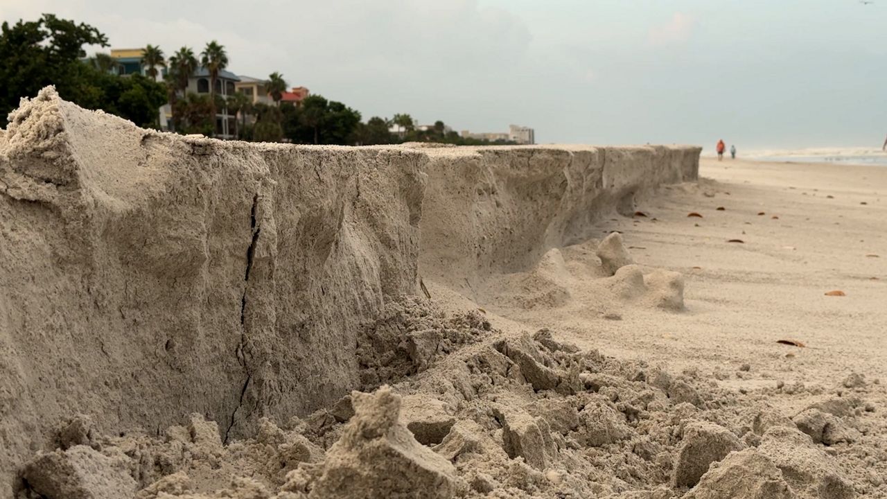 Pinellas beach nourishment helps coast during Isaias