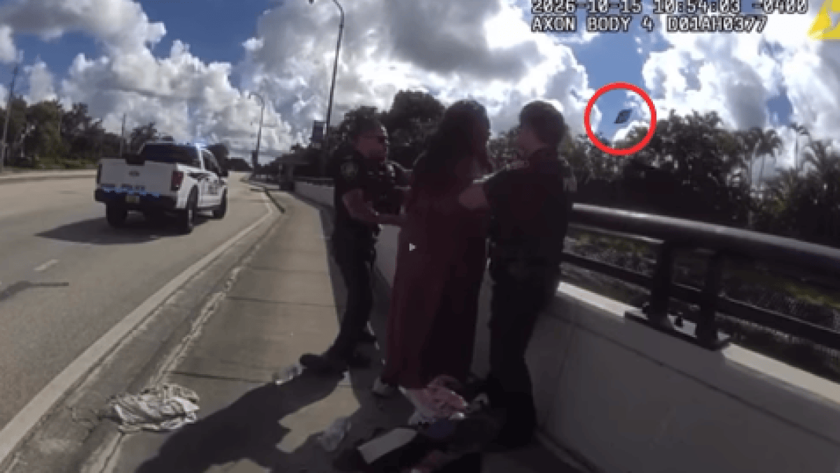Bodycam shows woman tossing stolen tablet into canal in Plantation – NBC 6 South Florida