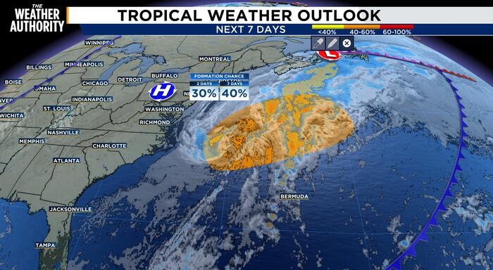 Tracking the Tropics: Low pressure system will cause issues along southeastern US coast