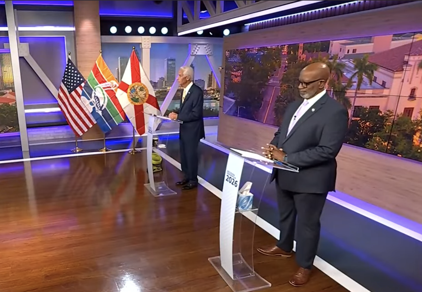 Welch, Crist spar and compare opinions in mayoral debate