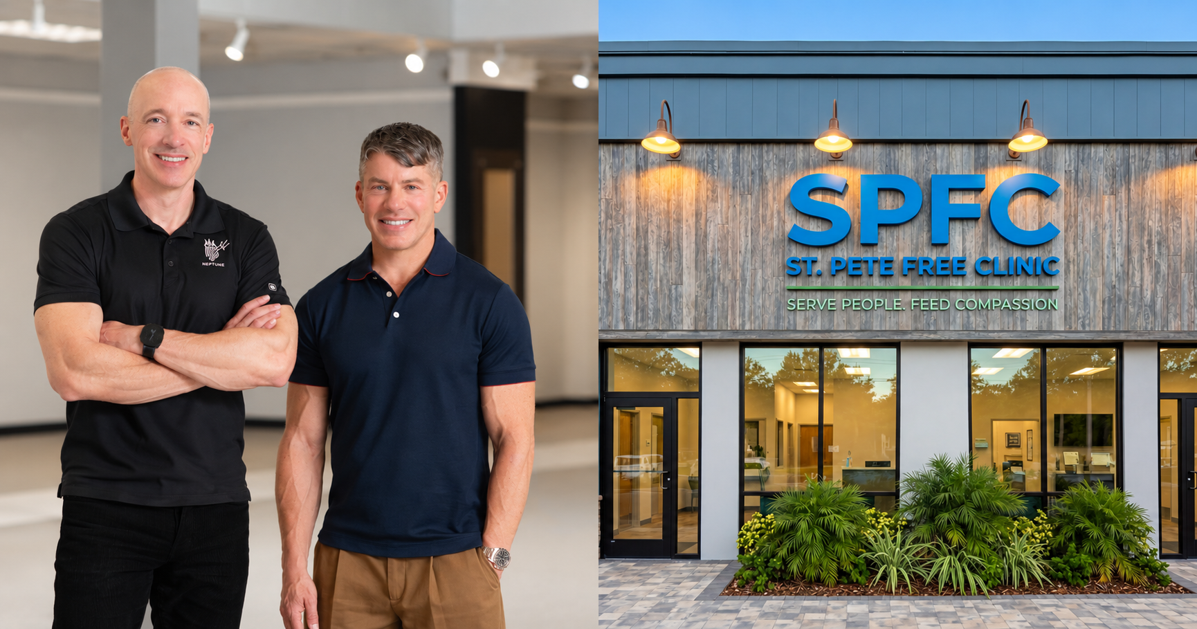 Trevor Burgess and Gary Hess give $5 million to support St. Pete Free Clinic’s new flagship facility in south St. Pete