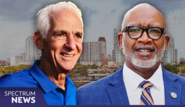 Charlie Crist, left, and Ken Welch are running for mayor of St. Petersburg.
