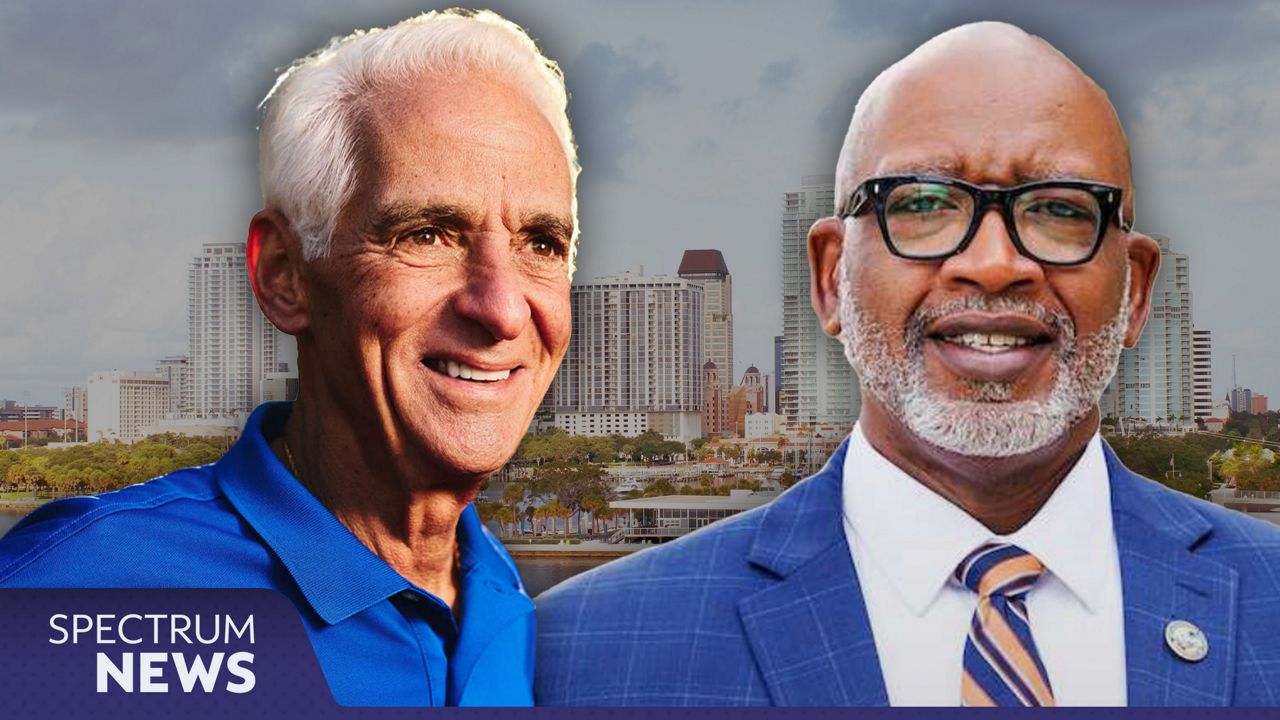 Charlie Crist, left, and Ken Welch are running for mayor of St. Petersburg.