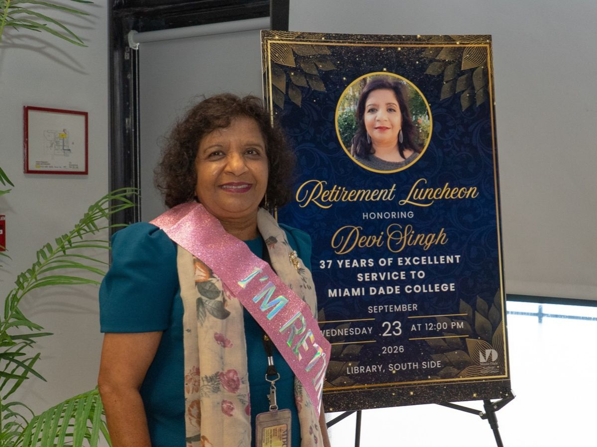 Learning Resources Mainstay Retires After 37 Years At Miami Dade College