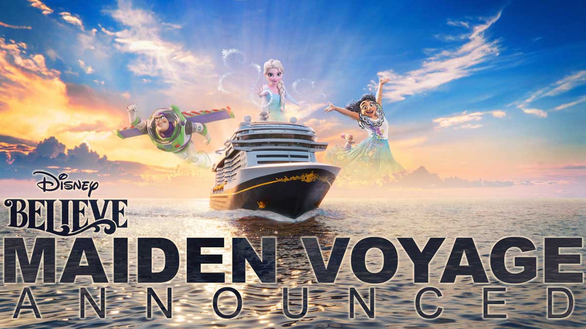 Disney Believe Maiden Voyage Announced for December 18, 2027 Sailing from Fort Lauderdale • The Disney Cruise Line Blog