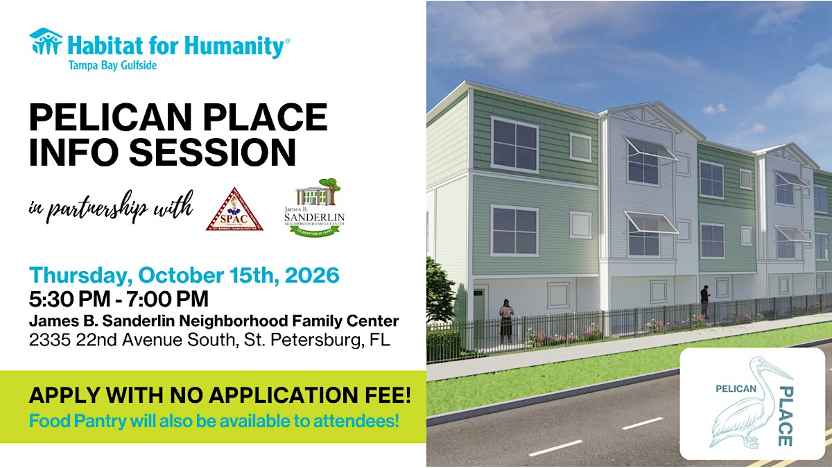 Pelican Place Info Session with Habitat for Humanity Tampa Bay Gulfside