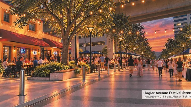 A rendering of the Flagler Avenue Festival Street.