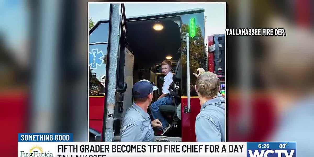 Something Good: Fifth grader becomes TFD chief for a day