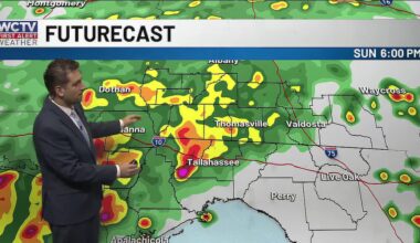 FLOOD WATCH: A soggy Sunday and Monday ahead for Tallahassee, the Big Bend and South Georgia