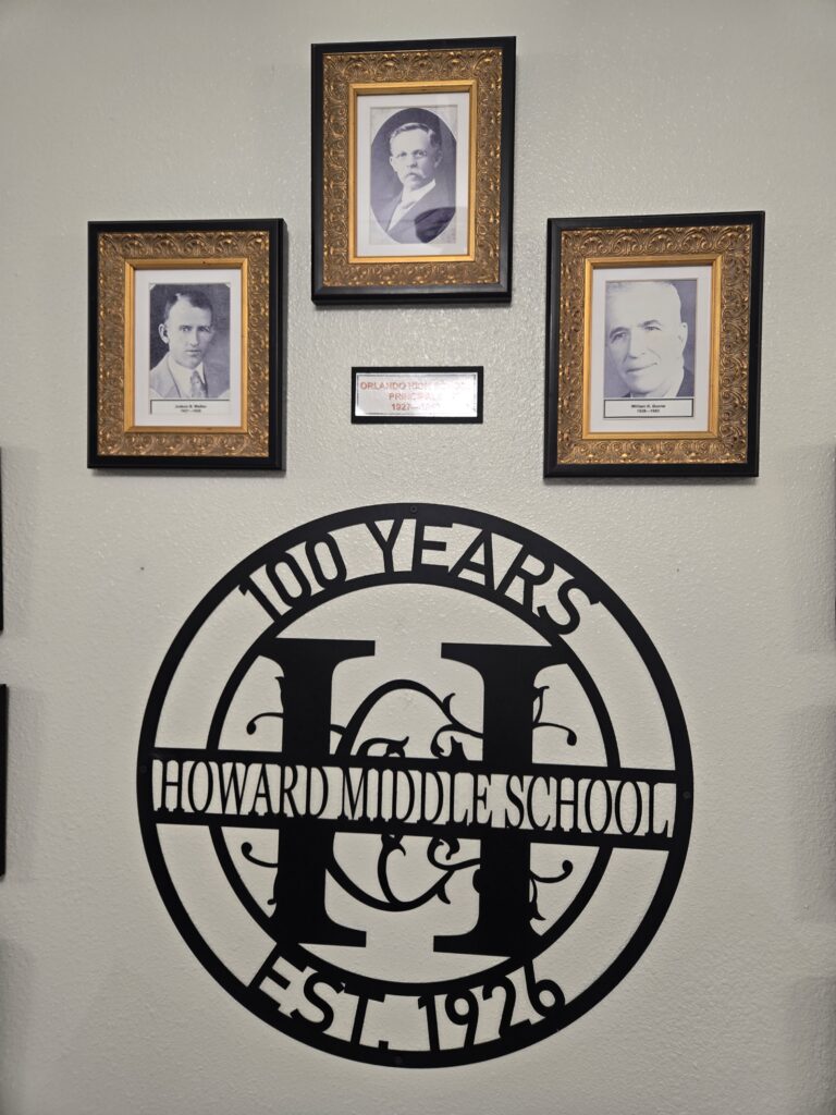 old pictures on a wall