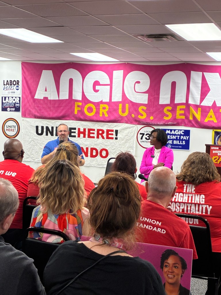 Angie Nixon rally at Disney