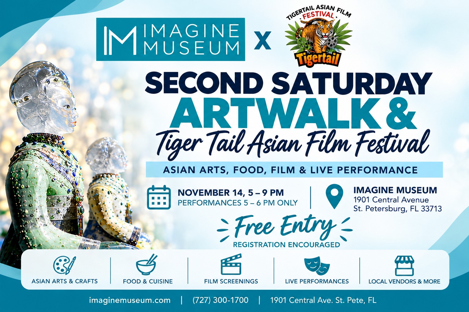 FREE: Second Saturday ArtWalk x Tigertail Asian Film Festival