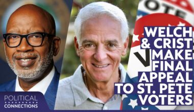 St. Pete incumbent Mayor Ken Welch and his challenger, former governor Charlie Crist. (Spectrum News)