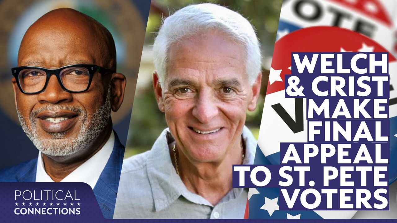 St. Pete incumbent Mayor Ken Welch and his challenger, former governor Charlie Crist. (Spectrum News)
