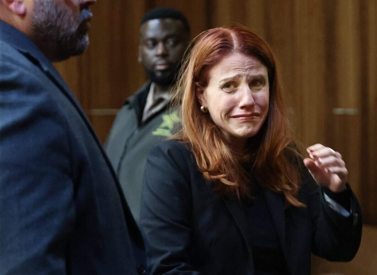 Prosecutor Mary Ernst cries after the verdict is read in Alberto Sierra’s death penalty sentencing trial on Tuesday, Oct. 20, 2026. The jury recommended that Sierra be sent to Death Row for murdering his wife and her two young daughters.