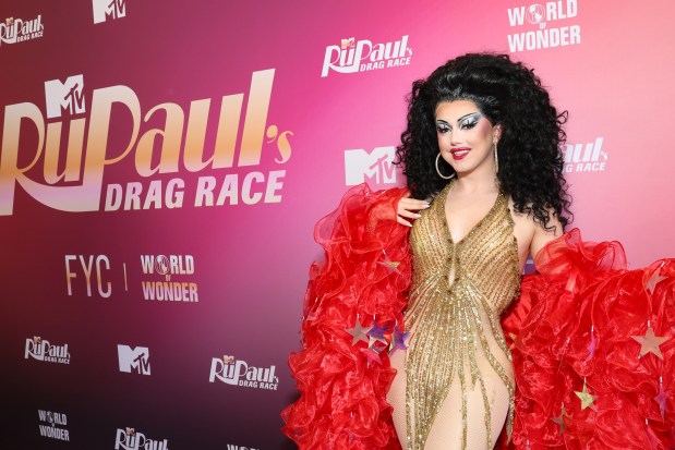 Myki Meeks attends a "RuPaul's Drag Race" event on May 31 in Pacoima, California. She'll be heading out on tour at Christmastime. (Jesse Grant/Getty Images for MTV)