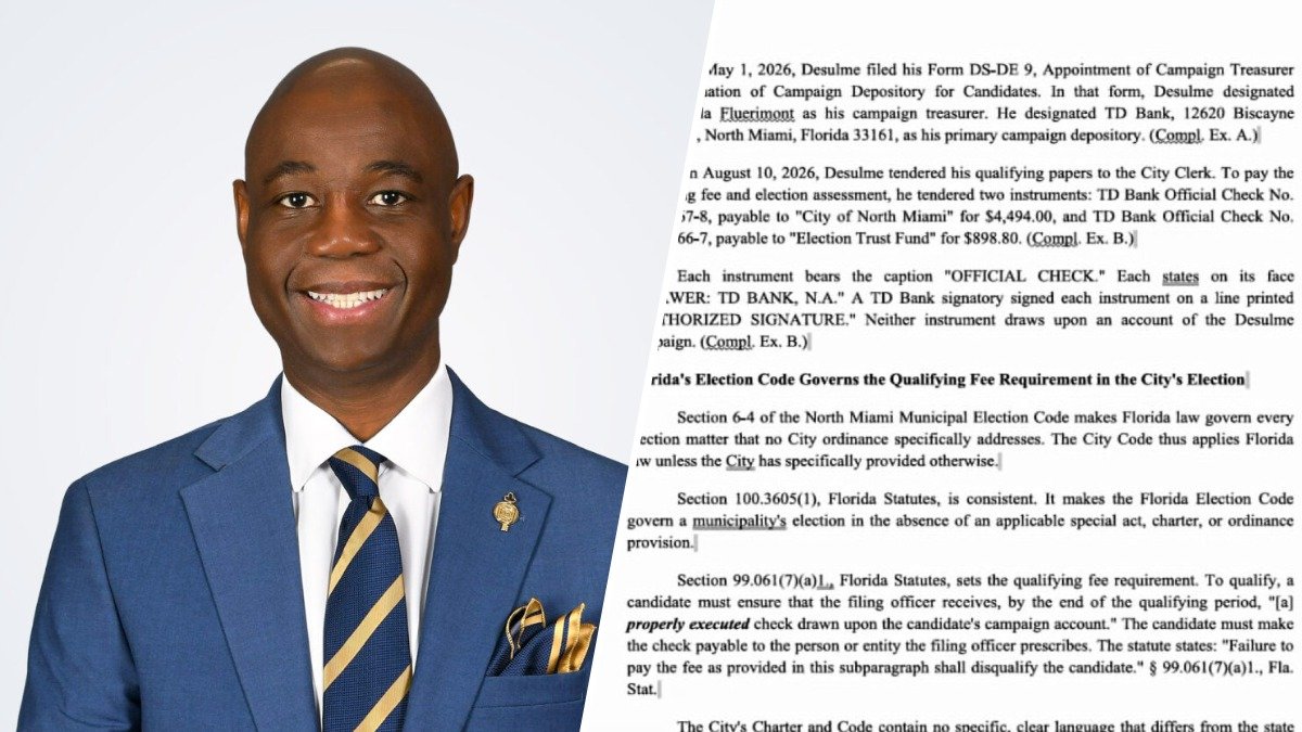North Miami Mayor Alix Desulme disqualified from running for re-election – NBC 6 South Florida