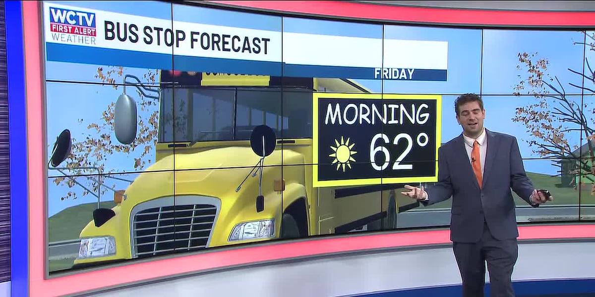 🚍Bus Stop Forecast: Austin is tracking a cool morning, near-record warm afternoon for Tallahassee, the Big Bend and South Georgia