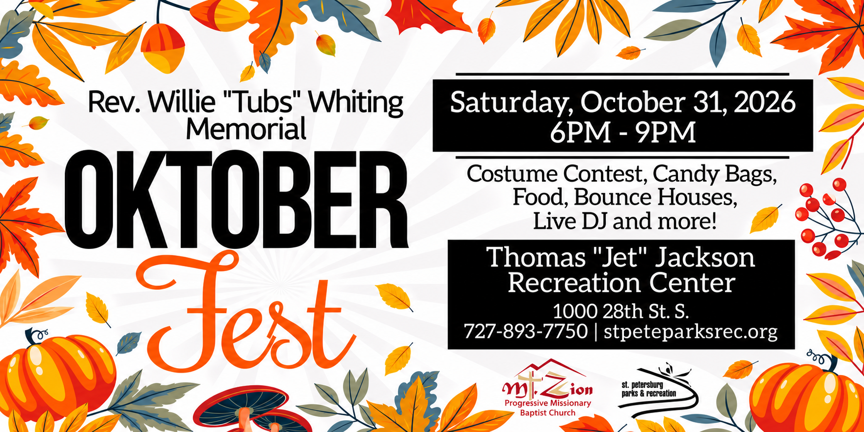 Rev. Willie “Tubs” Whiting Memorial OktoberFest