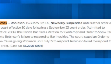 Newberry attorney suspended for missing court deadline