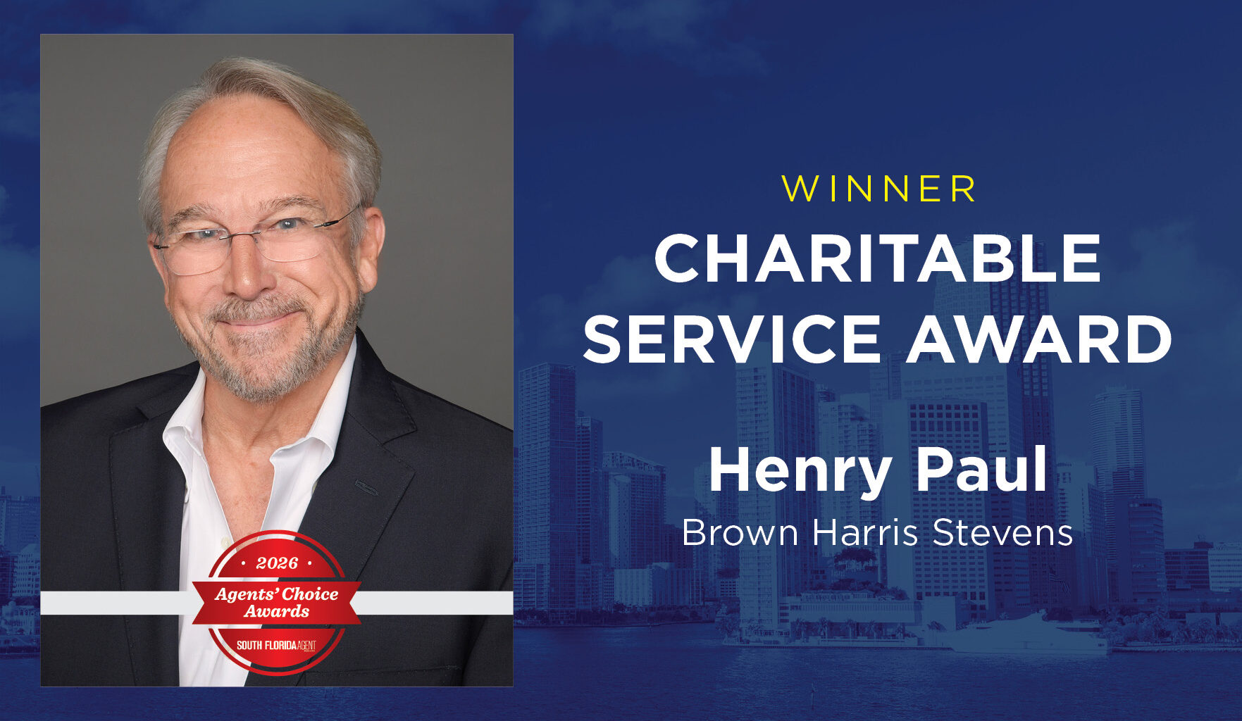 Charitable Service Award: Henry Paul, Brown Harris Stevens 
