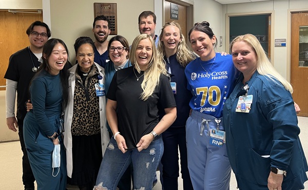 Australian Visitor Grateful to Holy Cross Health for Saving Her Life During Fort Lauderdale Visit