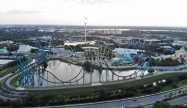 SeaWorld Orlando's hyper-coaster Mako. (Spectrum News)