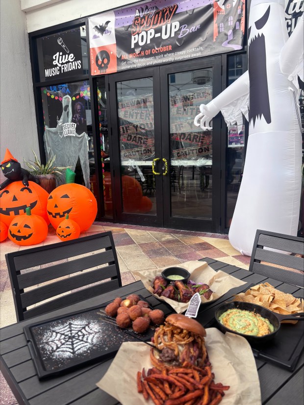 WOB Bar & Kitchen Coconut Creek has a Halloween pop-up for the season with themed food and drinks. (WOB Bar & Kitchen Coconut Creek/Courtesy)