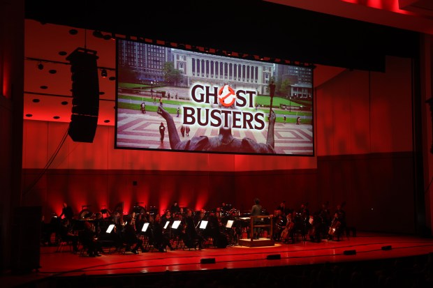 Ghostbusters in Concert will show the 1984 film along with a live performance of the score at the Knight Concert Hall on Oct. 30. (Schirmer Theatrical/Adrienne Arsht Center/Courtesy)