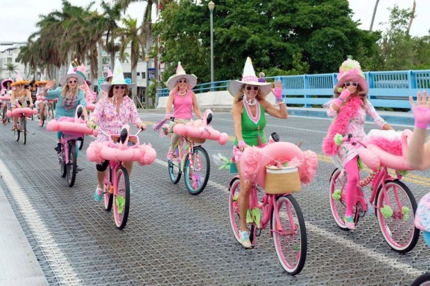 The Witches of Delray Bike Ride hits the streets in downtown Delray Beach on Oct. 24. (Delray DDA/Courtesy)