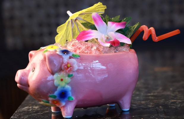 The "My Kinda Rye" cocktail at Hula Kai restaurant in Fort Lauderdale on Monday, Sept. 21, 2026. (Carline Jean/South Florida Sun Sentinel)