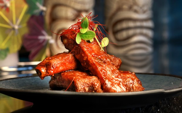 Chili sticky ribs at Hula Kai restaurant in Fort Lauderdale on Monday, Sept. 21, 2026. (Carline Jean/South Florida Sun Sentinel)