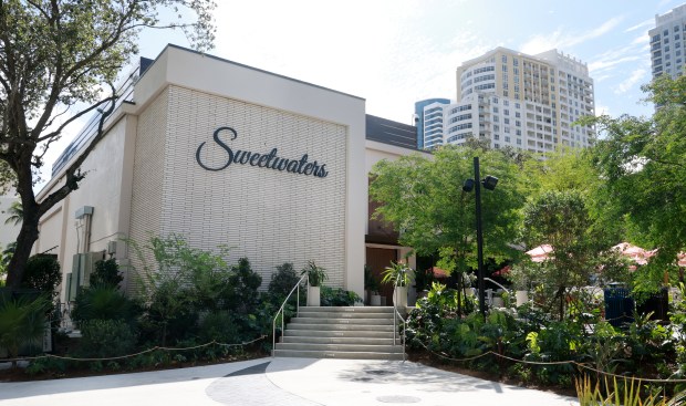 Sweetwaters restaurant at Huizenga Park in Fort Lauderdale, Monday, Oct. 12, 2026. (Carline Jean/South Florida Sun Sentinel)