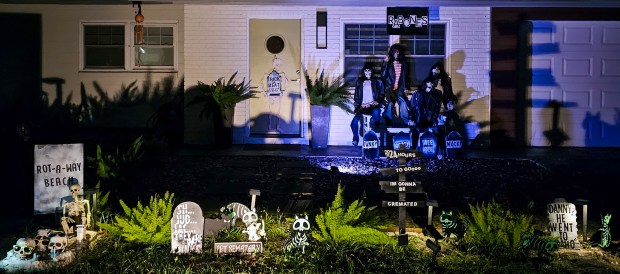 The "Rabones" appear in this tribute to the 1970s punk rockers at 2622 Ambergate Road in Winter Park. (Courtesy of Marshall Harris)
