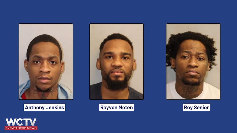 The trial for (left to right) Anthony Jenkins, Rayvon Moten and Roy Senior could last up to...