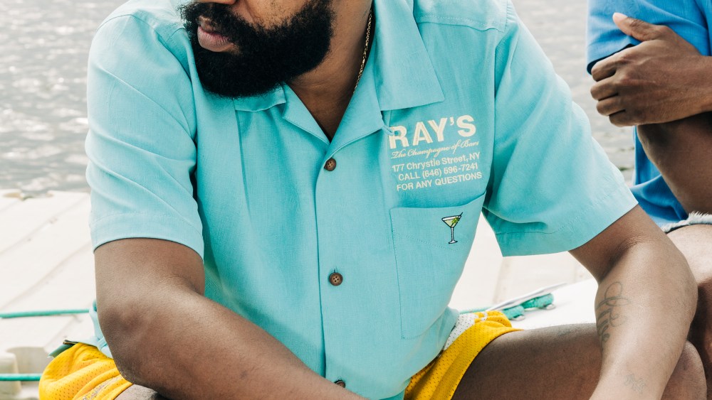 A look from Tommy Bahama's capsule with Ray's Downtown Bar.