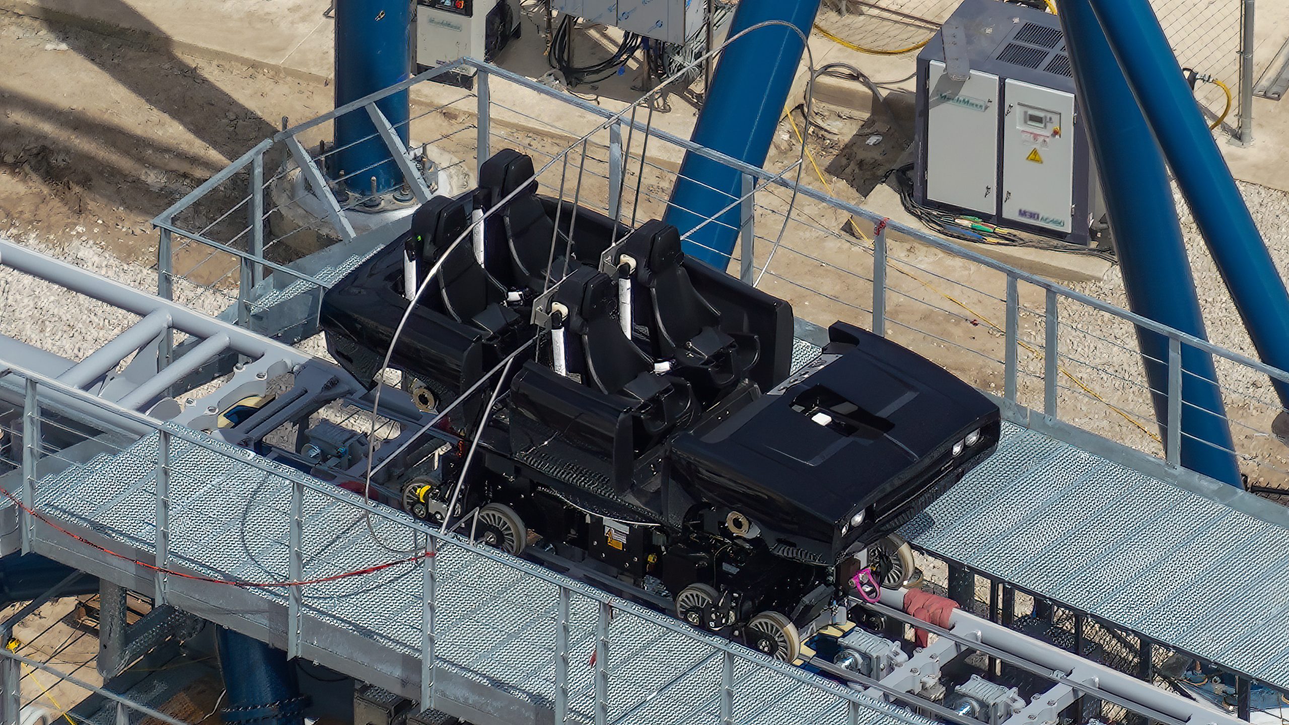 More Theming Added as Pull Testing Continues at Fast & Furious: Hollywood Drift at Universal Studios Florida