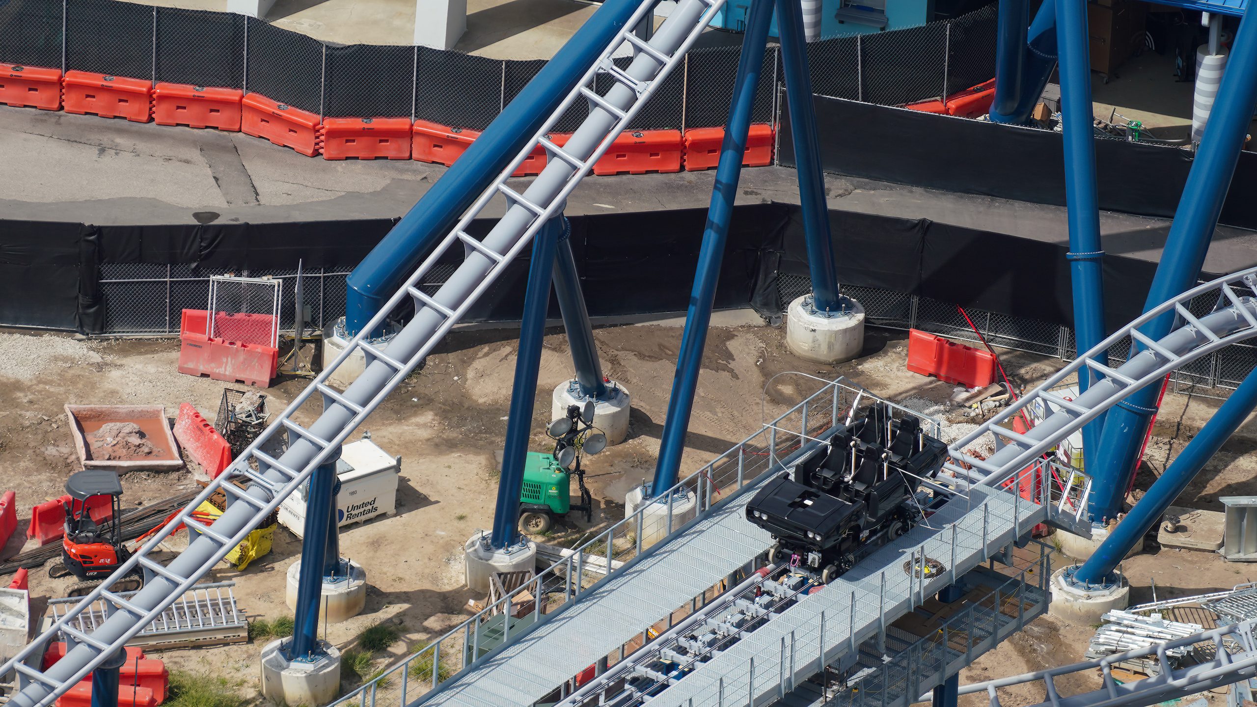 More Theming Added as Pull Testing Continues at Fast & Furious: Hollywood Drift at Universal Studios Florida