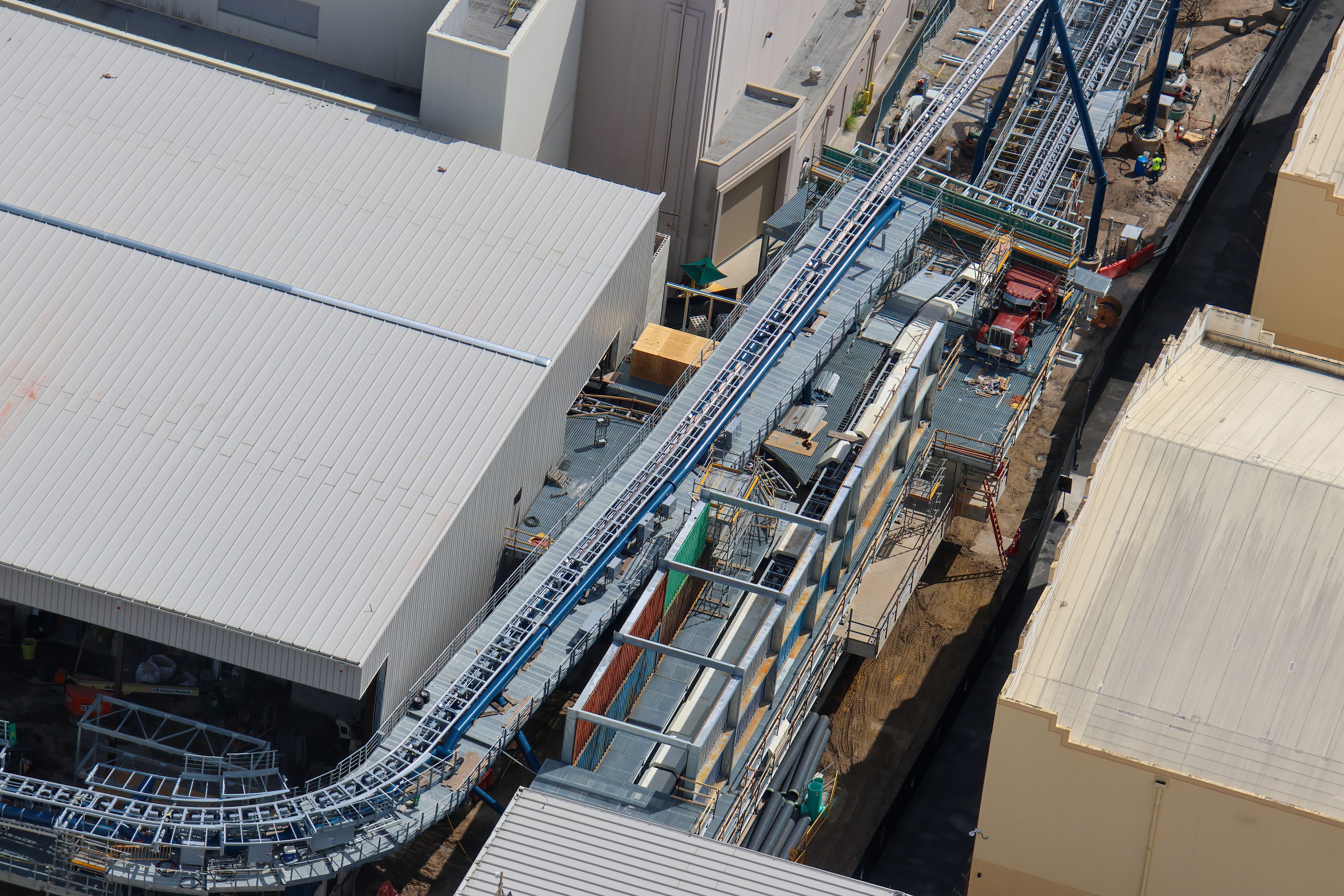 More Theming Added as Pull Testing Continues at Fast & Furious: Hollywood Drift at Universal Studios Florida