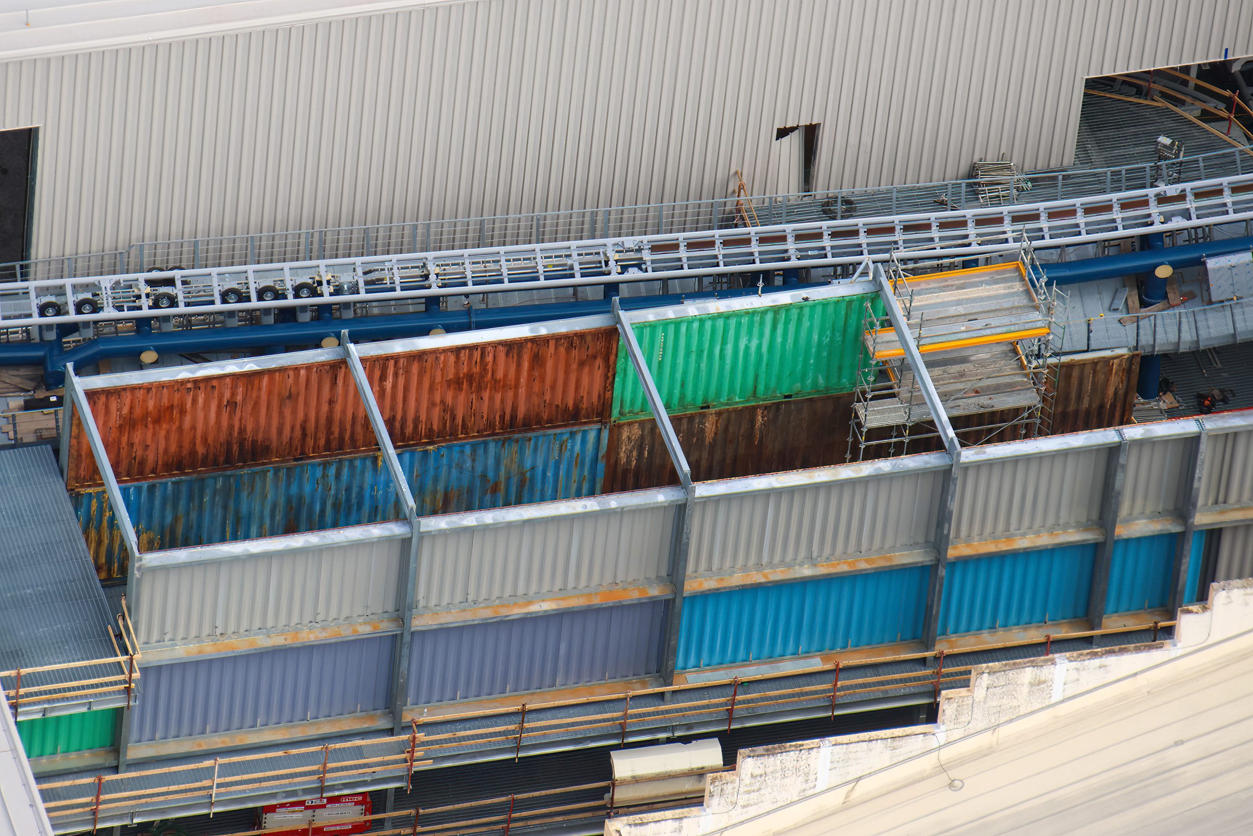More Theming Added as Pull Testing Continues at Fast & Furious: Hollywood Drift at Universal Studios Florida