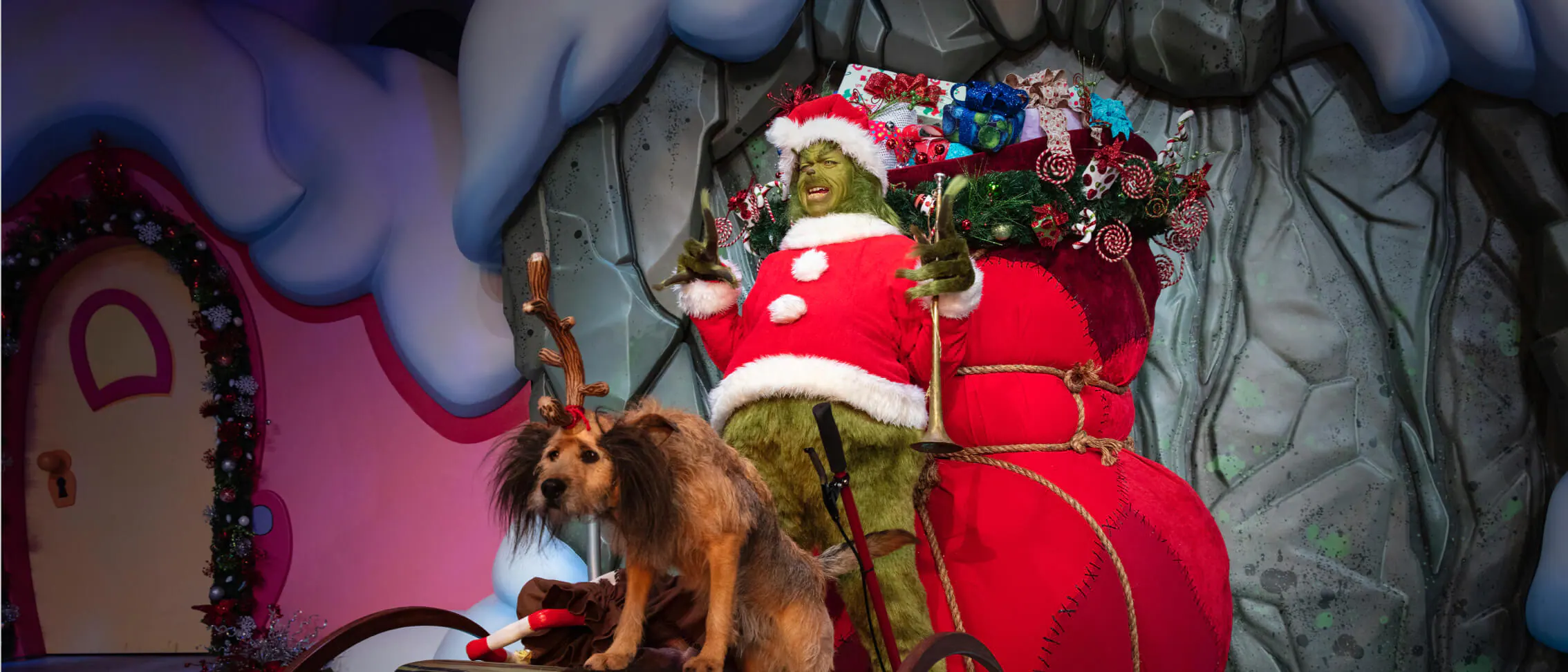 Universal's Grinch in Grinchmas Who-liday Spectacular show in Islands of Adventure