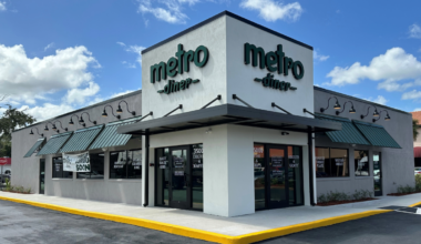 Exterior of Metro Diner’s new Palm Harbor location at The Fountains shopping center.