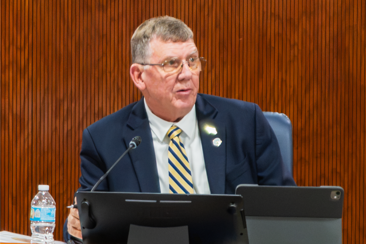 Apopka City Commissioner Sam Ruth attends the Oct. 7 City Commission meeting. In an Oct. 15 Facebook post, Ruth praised the restoration of the Lust Road reclaimed water facility, crediting city staff, local leadership and the St. Johns River Water Management District for bringing the facility back into operation. 