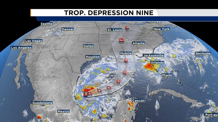 Baker, Columbia among 25 Florida counties under state of emergency as Tropical Depression Nine forms