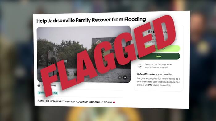 News4JAX dug into a Jacksonville flood donation page. What we found should make you think twice before sending money