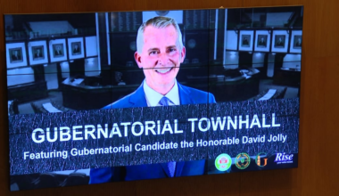 Florida gubernatorial candidate David Jolly responds to student questions in town hall at FAMU